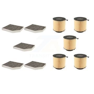 5x Air + 5x Cabin Filter (10 Total) Kit For Audi Q5 A4 Quattro S4 A5 S5 SQ5 KFL-102304