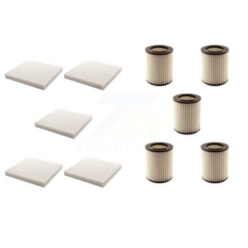 5x Air + 5x Cabin Filter (10 Total) Kit For 2006 Acura CSX KFL-102305