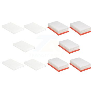 5x Air + 5x Cabin Filter (10 Total) Kit For Jeep Wrangler Gladiator 3.0L KFL-102363