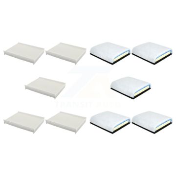 5x Air + 5x Cabin Filter (10 Total) Kit For Ford F-350 Super Duty F-250 F-450 F-550 F-600 KFL-102382