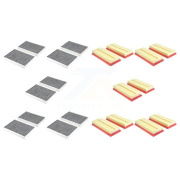 5x Air + 5x Cabin Filter (10 Total) Kit For Mercedes-Benz S550 S63 AMG CL550 CL63 KFL-102414