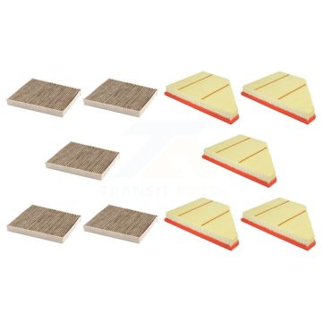 5x Air + 5x Cabin Filter (10 Total) Kit For Chevrolet Cadillac XT5 Traverse GMC Acadia KFL-102423