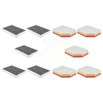 5x Air + 5x Cabin Filter (10 Total) Kit For Volvo XC60 XC90 S60 V60 Cross Country V90 S90 KFL-102452