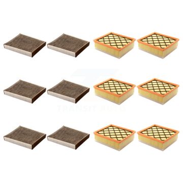 6x Air + 6x Cabin Filter (12 Total) Kit For Volvo S40 C30 V50 C70 KFL-102484