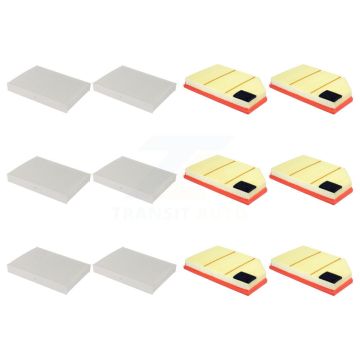 6x Air + 6x Cabin Filter (12 Total) Kit For Volvo XC60 S60 V60 S80 Cross Country XC70 KFL-102489