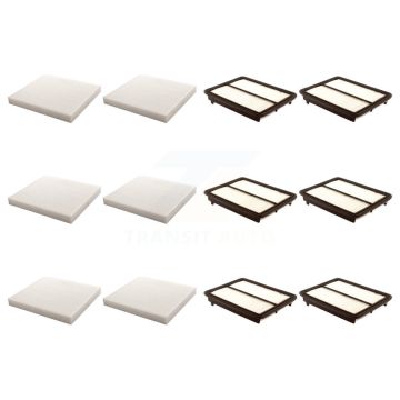 6x Air + 6x Cabin Filter (12 Total) Kit For Honda Accord Acura TL TSX Crosstour KFL-102492