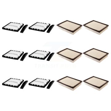 6x Air + 6x Cabin Filter (12 Total) Kit For Chevrolet GMC Sierra 1500 Silverado 2500 HD KFL-102499
