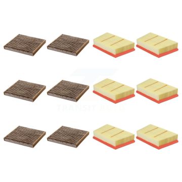 6x Air + 6x Cabin Filter (12 Total) Kit For Land Rover Range Sport Discovery 2.0L KFL-102510