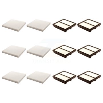 6x Air + 6x Cabin Filter (12 Total) Kit For 2006-2011 Honda Civic 1.3L KFL-102531