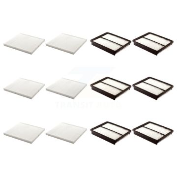 6x Air + 6x Cabin Filter (12 Total) Kit For Hyundai Kia Optima Sonata Santa Fe Azera KFL-102537