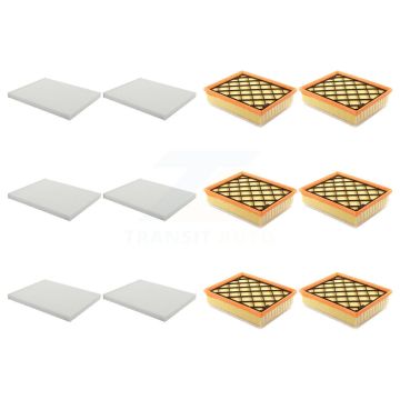 6x Air + 6x Cabin Filter (12 Total) Kit For Ford Edge Fusion Lincoln Nautilus MKX MKZ KFL-102552