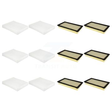 6x Air + 6x Cabin Filter (12 Total) Kit For Ford Explorer Lincoln Aviator Police Utility KFL-102553
