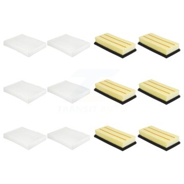 6x Air + 6x Cabin Filter (12 Total) Kit For Ford Explorer Police Interceptor Utility 3.3L KFL-102554