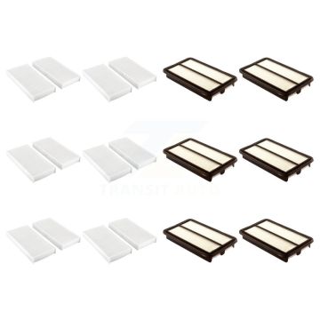6x Air + 6x Cabin Filter (12 Total) Kit For 2007-2011 Honda Element KFL-102555
