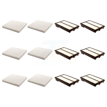 6x Air + 6x Cabin Filter (12 Total) Kit For 2013-2017 Honda Accord 3.5L KFL-102563