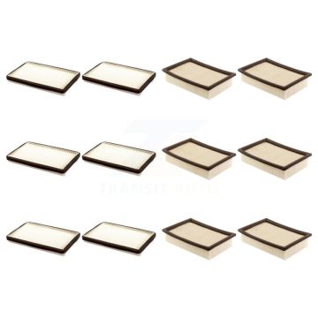 6x Air + 6x Cabin Filter (12 Total) Kit For Ford Escape Mazda Tribute Mercury Mariner KFL-102566