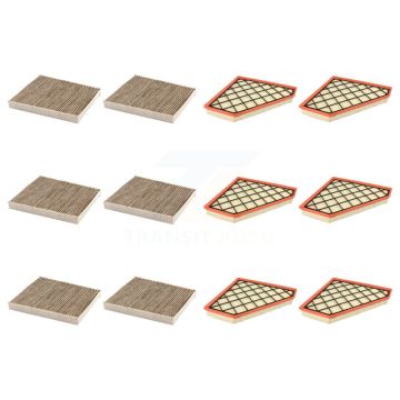 6x Air + 6x Cabin Filter (12 Total) Kit For Cadillac Chevrolet Camaro ATS CTS KFL-102585