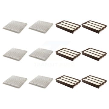 6x Air + 6x Cabin Filter (12 Total) Kit For 2003 Toyota Sienna KFL-102588
