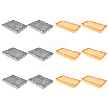 6x Air + 6x Cabin Filter (12 Total) Kit For Porsche Cayenne Volkswagen Touareg Audi Q7 KFL-102589