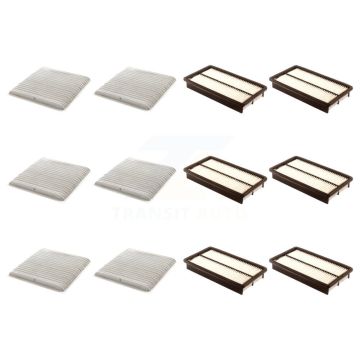 6x Air + 6x Cabin Filter (12 Total) Kit For Mazda MPV To Chassis VIN #LW34845 KFL-102592