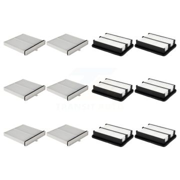 6x Air + 6x Cabin Filter (12 Total) Kit For Toyota Yaris iA Scion KFL-102603