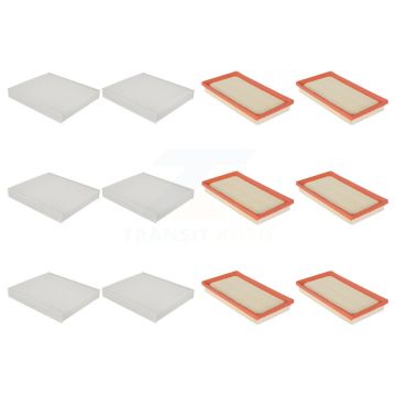6x Air + 6x Cabin Filter (12 Total) Kit For Toyota RAV4 Corolla Camry Highlander Cross KFL-102605