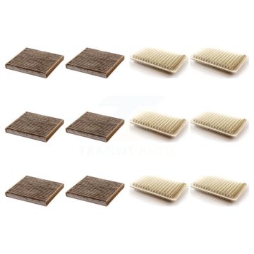 6x Air + 6x Cabin Filter (12 Total) Kit For Toyota Camry Venza KFL-102610