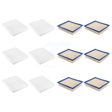 6x Air + 6x Cabin Filter (12 Total) Kit For Dodge Journey KFL-102620