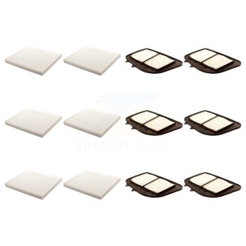 6x Air + 6x Cabin Filter (12 Total) Kit For Cadillac SRX STS KFL-102628