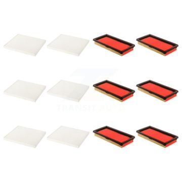 6x Air + 6x Cabin Filter (12 Total) Kit For Nissan Micra Versa Note KFL-102650