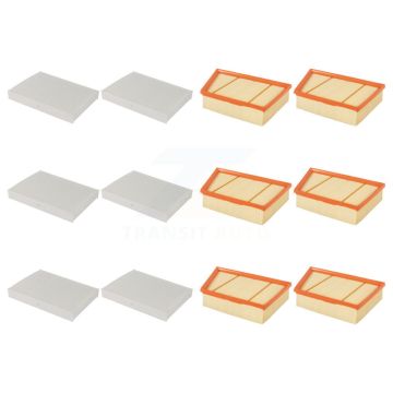 6x Air + 6x Cabin Filter (12 Total) Kit For Land Rover Range Evoque Discovery Sport LR2 KFL-102660