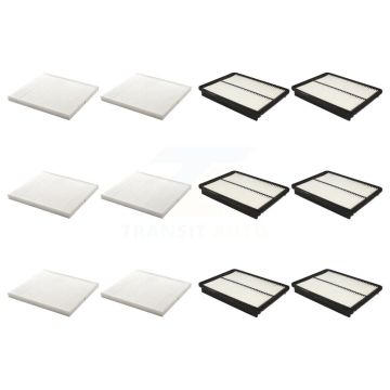 6x Air + 6x Cabin Filter (12 Total) Kit For Hyundai Santa Fe Sport XL KFL-102666