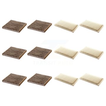 6x Air + 6x Cabin Filter (12 Total) Kit For Toyota Camry Highlander KFL-102674