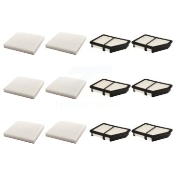 6x Air + 6x Cabin Filter (12 Total) Kit For Honda Civic HR-V KFL-102687