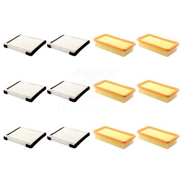 6x Air + 6x Cabin Filter (12 Total) Kit For Hyundai Accent KFL-102692