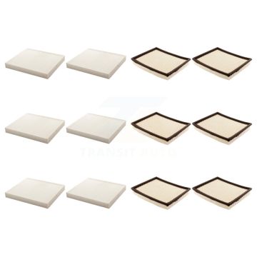 6x Air + 6x Cabin Filter (12 Total) Kit For Nissan Frontier NV2500 NV3500 KFL-102697