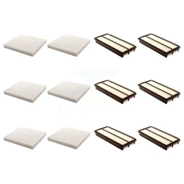 6x Air + 6x Cabin Filter (12 Total) Kit For Honda Accord Acura TL RL KFL-102714