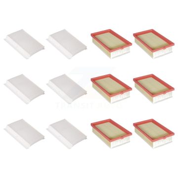 6x Air + 6x Cabin Filter (12 Total) Kit For 2014-2020 Fiat 500L KFL-102719