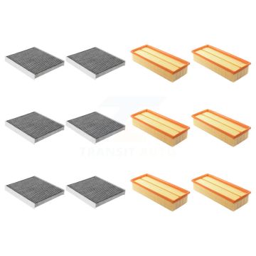 6x Air + 6x Cabin Filter (12 Total) Kit For Volkswagen Golf SportWagen Audi Q3 KFL-102723
