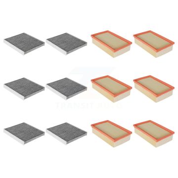 6x Air + 6x Cabin Filter (12 Total) Kit For Volkswagen Tiguan Jetta Audi Golf Q3 GTI A3 R KFL-102724