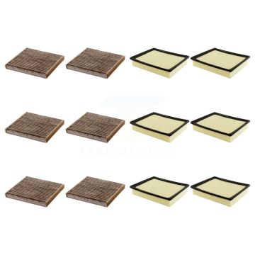 6x Air + 6x Cabin Filter (12 Total) Kit For Toyota Tundra Sequoia KFL-102736