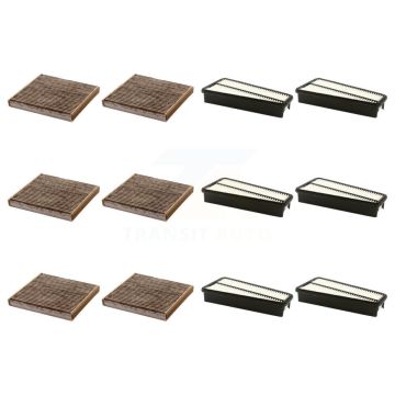 6x Air + 6x Cabin Filter (12 Total) Kit For 2007-2010 Toyota Tundra 4.0L KFL-102737