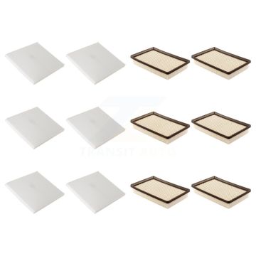 6x Air + 6x Cabin Filter (12 Total) Kit For Kia Spectra Spectra5 KFL-102740