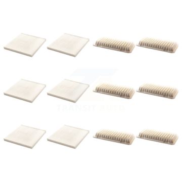 6x Air + 6x Cabin Filter (12 Total) Kit For 2003-2008 Pontiac Vibe KFL-102743