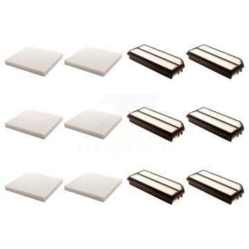 6x Air + 6x Cabin Filter (12 Total) Kit For 2007-2008 Acura TL KFL-102758