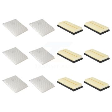 6x Air + 6x Cabin Filter (12 Total) Kit For Mitsubishi Mirage G4 KFL-102765
