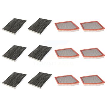 6x Air + 6x Cabin Filter (12 Total) Kit For Chrysler Pacifica Grand Caravan Voyager KFL-102769
