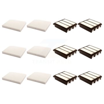 6x Air + 6x Cabin Filter (12 Total) Kit For Hyundai Sonata Azera KFL-102800