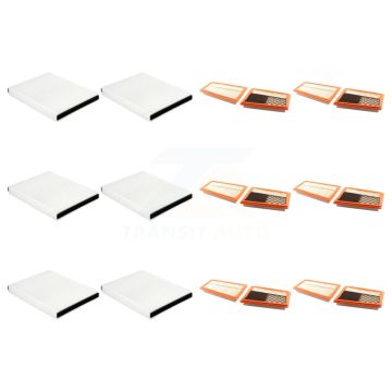 6x Air + 6x Cabin Filter (12 Total) Kit For 2012-2013 Mercedes-Benz ML350 3.0L KFL-102831