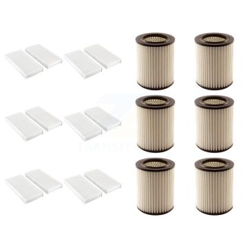 6x Air + 6x Cabin Filter (12 Total) Kit For Honda Civic CR-V Acura RSX Element KFL-102839